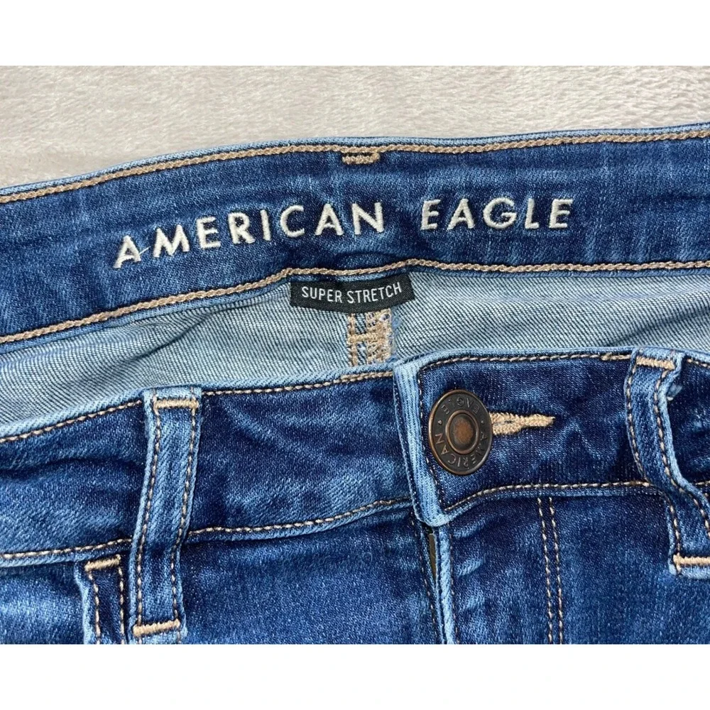 American Eagle Hi-Rise Jegging‎ Women's Size 4 Super Stretch Blue